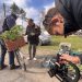 По време на снимките