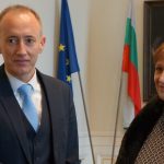 Министърът на образованието и науката Красимир Вълчев разговаря в БАН с председателя на Академията чл.-кор. Евелина Славчева