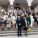 Президентът Румен Радев участва в изпращането на абитуриентите от Националната гимназия в Благоевград